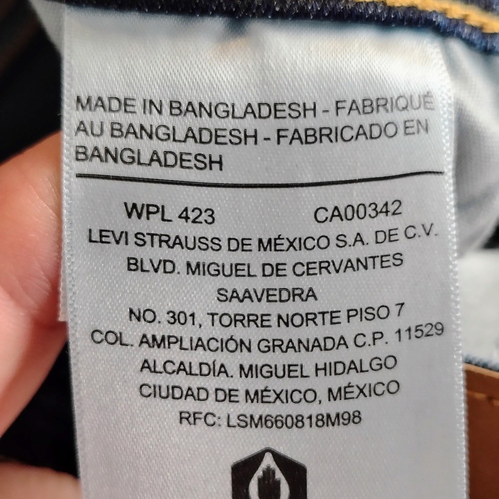Denizen from Levis Womens Mid Rise Bootcut Jeans Dark Wash Blue W29 L30.5 - Picture 8 of 9